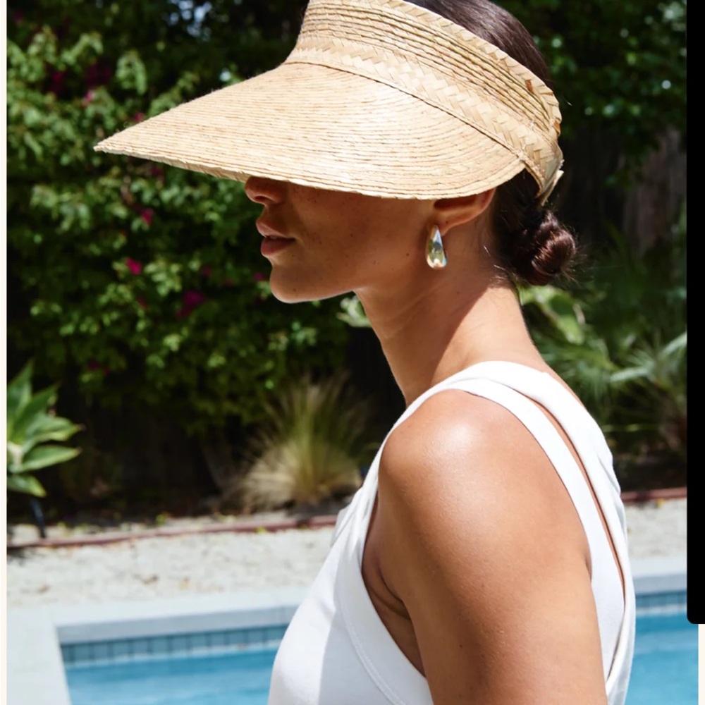 Your Stylist Says: Straw Visor Hat